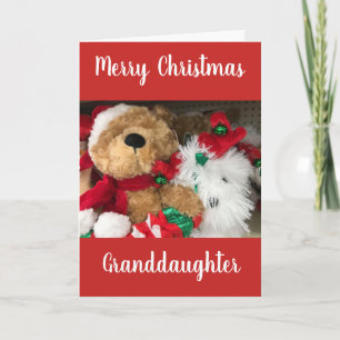 MERRY CHRISTMAS **GRANDDAUGHTER** HOLIDAY CARD