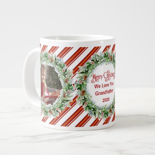 Merry Christmas Grandfather We Love You Photos Giant Coffee Mug