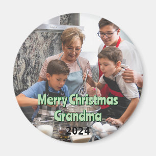 Merry Christmas Grandma 2024 Magnet