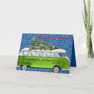 Merry Christmas Grandma's or Bust Personalized Holiday Card