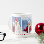 Merry Christmas Grandpa 3 Photo Custom Coffee Mug<br><div class="desc">Custom printed coffee mug personalized with your photos and a custom "Merry Christmas, Grandpa" message. Add 3 special photos and use the design tools to write your own message for Christmas or any occasion. Click customize it to change the text fonts and colors, move things around or add more photos...</div>