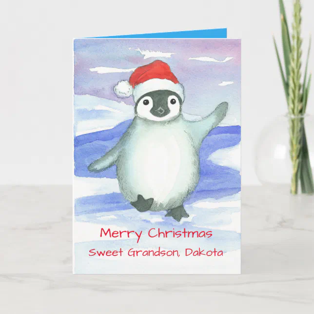 PMPrinted Great Grandson First Christmas Card - Personalised Baby Boys - View #4