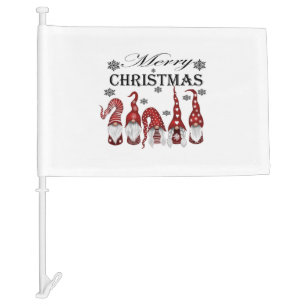 Merry Christmas Graphic Tee Shirt Car Flag