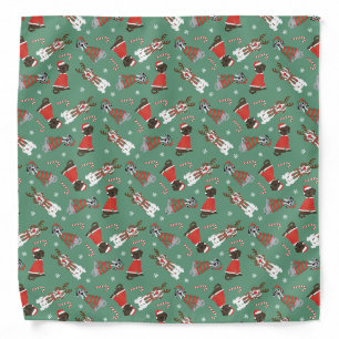 Merry Christmas Great Dane Dogs Bandana