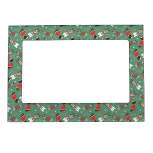 Merry Christmas Great Dane Dogs Magnetic Frame
