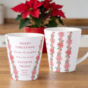 Merry Christmas Great Grandma Favorite Things Latte Mug