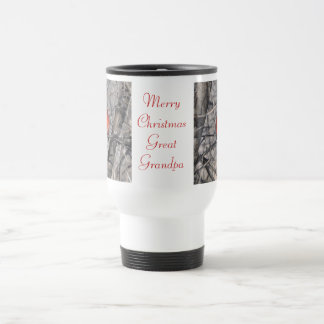 Merry Christmas Great Grandpa Travel Mug