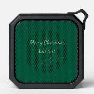Merry Christmas green plain solo background holida Bluetooth Speaker