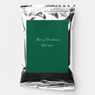 Merry Christmas green plain solo background holida Coffee Drink Mix