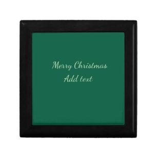 Merry Christmas green plain solo background holida Gift Box