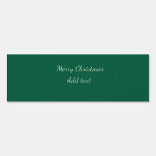 Merry Christmas green plain solo background holida Sign