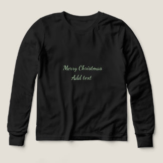 Merry Christmas green plain solo background holida Tri-Blend Shirts