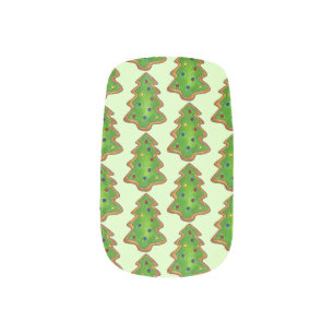 Merry Christmas Green Tree Sugar Cookie Holiday Minx Nail Art