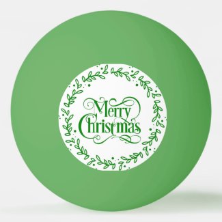 MERRY CHRISTMAS GREEN WREATH