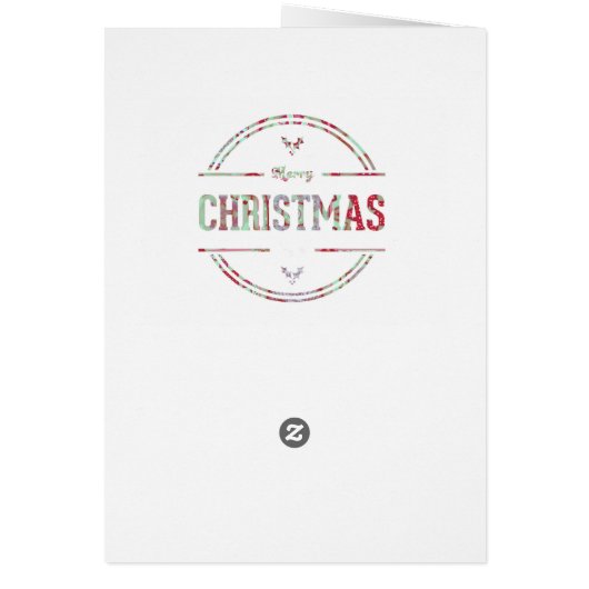 Merry Christmas Greeting (Back)