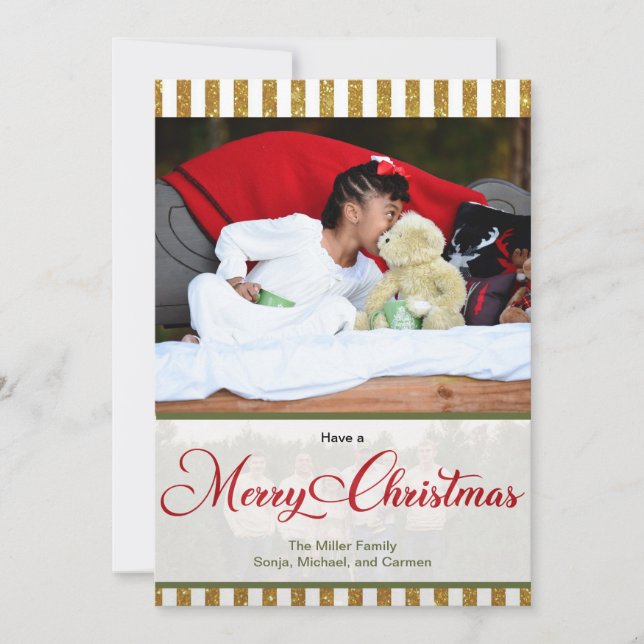 Merry Christmas Greeting Card (Front)