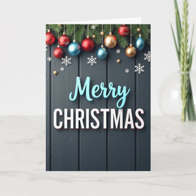 Merry Christmas Greeting Card (Front)