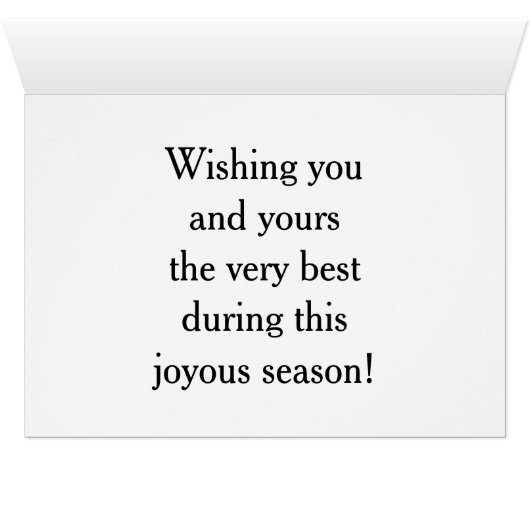 Merry Christmas greeting card (Inside Horizontal (Bottom))