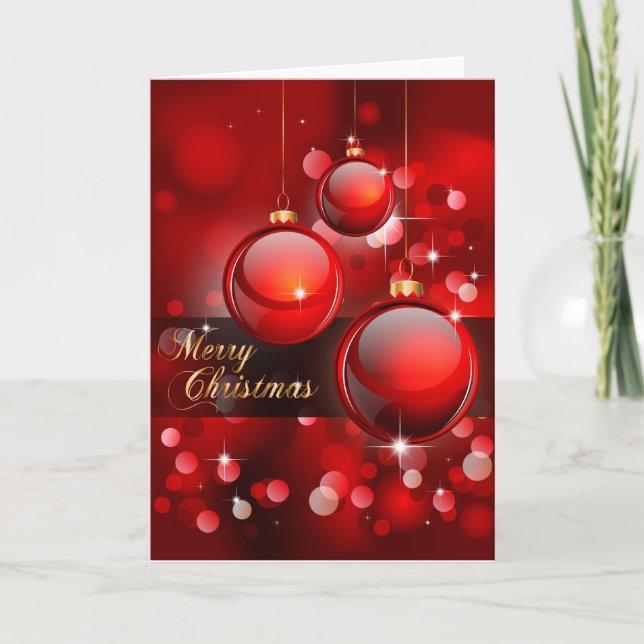 Merry Christmas Greeting Card (Front)