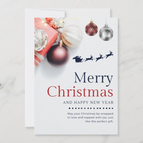 Merry Christmas greeting card