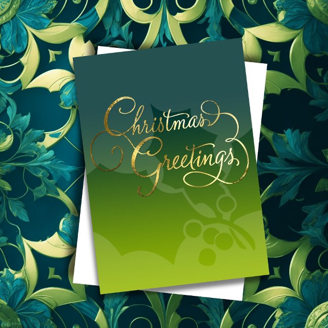 Merry Christmas Greeting Card Any Color w/ Lime (Creator Uploaded)