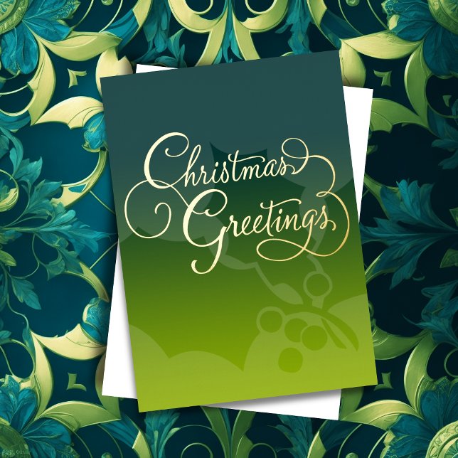 Merry Christmas Greeting Card Any Color w/ Lime (Creator Uploaded)