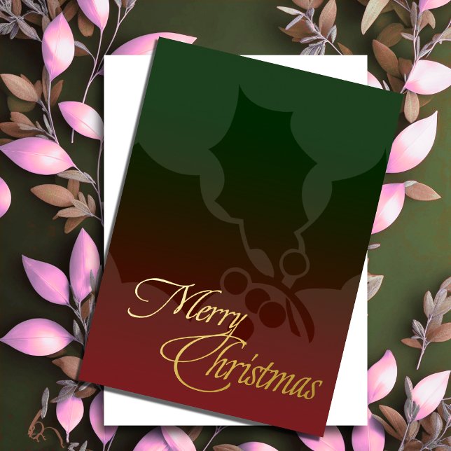 Merry Christmas Greeting Card Any Color w/ Red (Creator Uploaded)