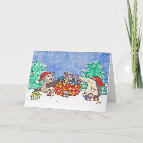 MERRY CHRISTMAS greeting card by Nicole Janes
