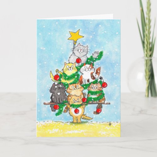 Merry Christmas greeting card by Nicole Janes