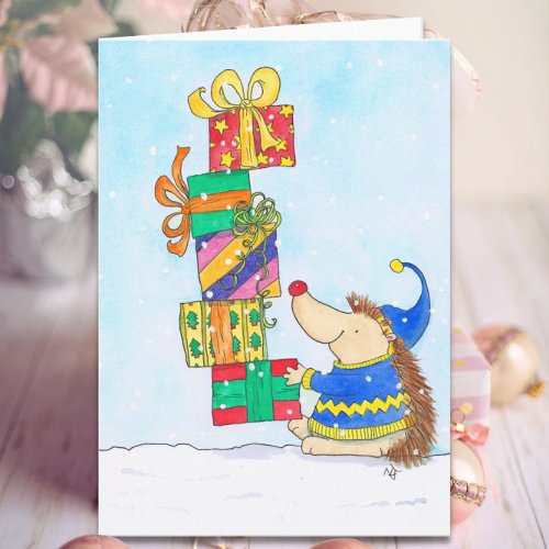 Merry Christmas greeting card by Nicole Janes