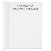 Merry Christmas Greeting Card "HO, HO, HO" (Inside (Right))