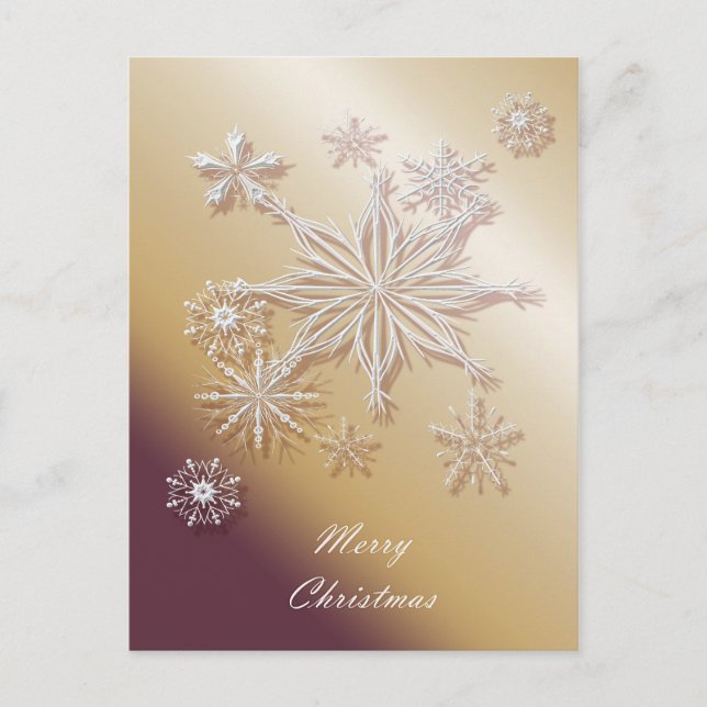 Merry Christmas. Greeting card. Holiday Postcard (Front)