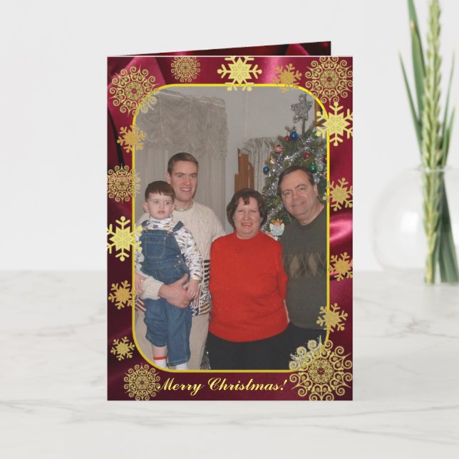 Merry Christmas!  Greeting Card, insert picture Holiday Card (Front)
