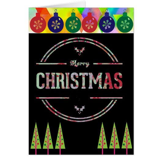 Merry Christmas Greeting Cards (Front)