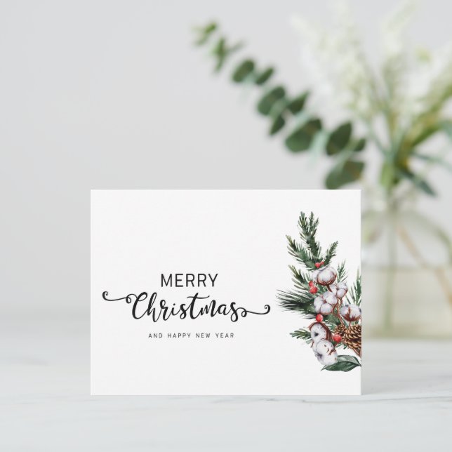 Merry Christmas Greeting Christmas Card (Standing Front)