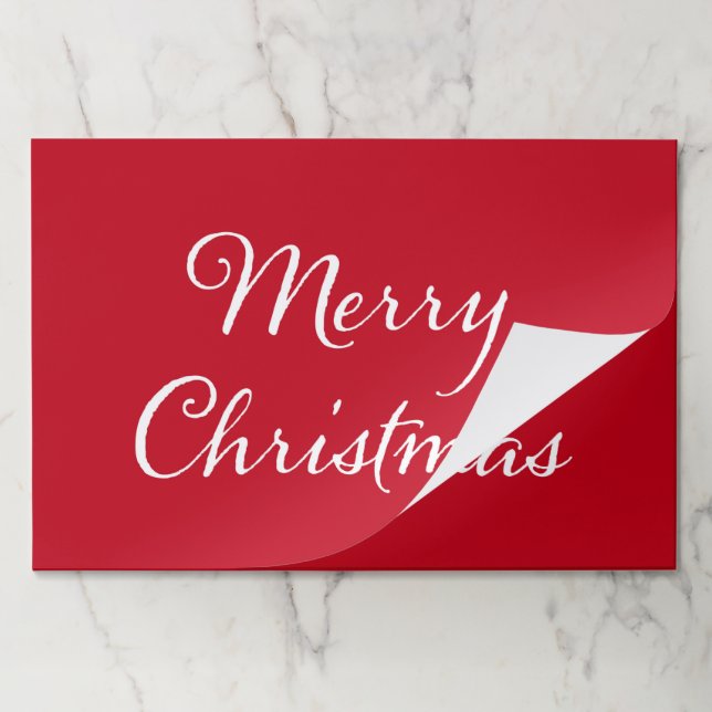Merry Christmas Greeting Paper Pad (Folded)