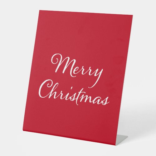 Merry Christmas Greeting Pedestal Sign