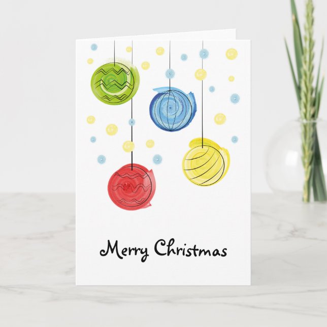 Merry Christmas greetings card (Front)