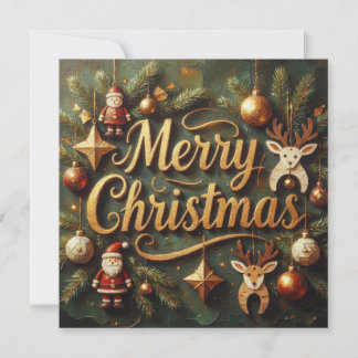 Merry Christmas Greetings Card