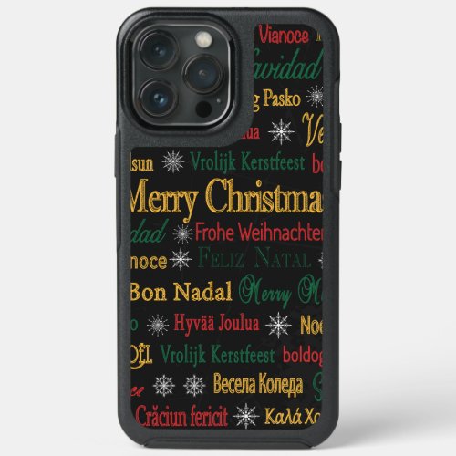 Merry Christmas Greetings in Different Language   iPhone 13 Pro Max Case