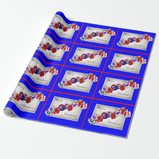 Merry Christmas Greetings Wrapping Paper