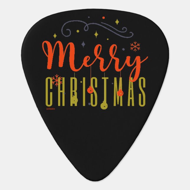 MERRY CHRISTMAS                                    GUITAR PICK (Front)