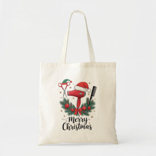 Merry Christmas Hairstylist Hairdresser Xmas Hair  Tote Bag