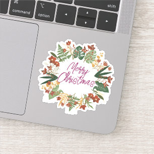 Merry Christmas Halloween New Year Sticker