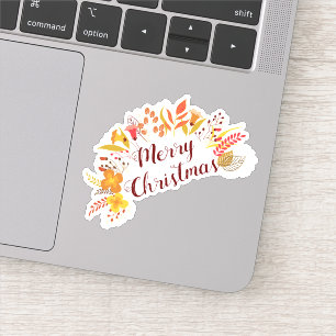 Merry Christmas Halloween New Year Sticker