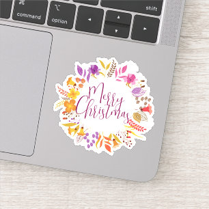 Merry Christmas Halloween New Year Sticker