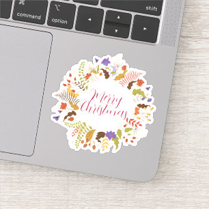 Merry Christmas Halloween New Year Sticker