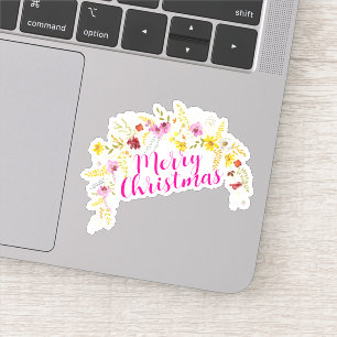Merry Christmas Halloween New Year Sticker