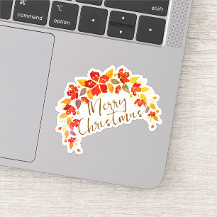 Merry Christmas Halloween New Year Sticker