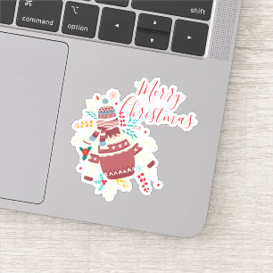Merry Christmas Halloween New Year Sticker